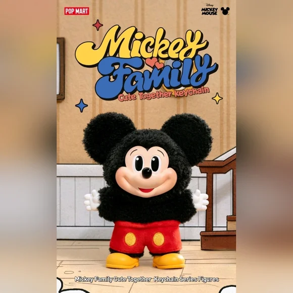 AUTHENTIC POPMART Mickey Family Cute Together Keychain/Bag Charm - DAISY 💜🩷💜 - Picture 9 of 11